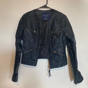 American Eagle Faux Leather Jacket XS / TP